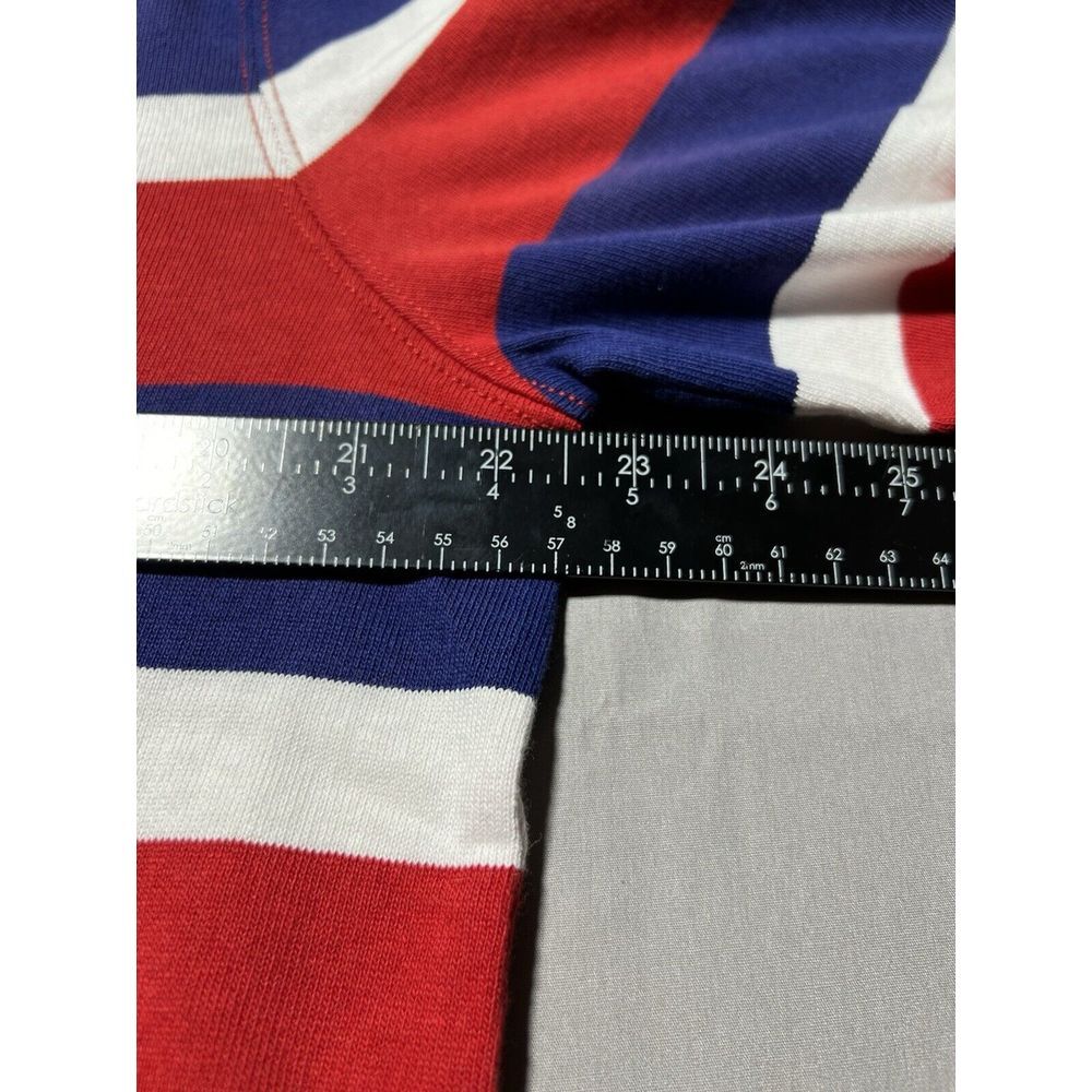Polo Ralph Lauren‎ Rugby Shirt Men's M Striped Embroidered Patchwork Long Sleeve - Picture 8 of 11